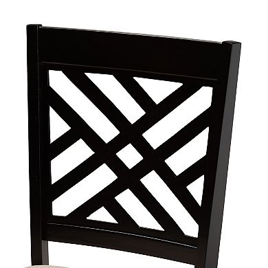 Baxton Studio Norah Dining Table & Chair 7-piece Set