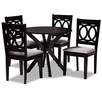 Baxton Studio Sanne Dining Table & Chair 7 pc Set