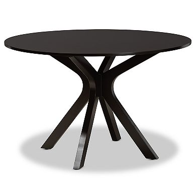 Baxton Studio Mila Dining Table & Chair 7-piece Set