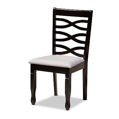 Baxton Studio Mila Dining Table & Chair 7-piece Set