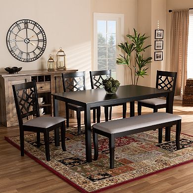 Baxton Studio Dori Dining Table & Chair 6-piece Set