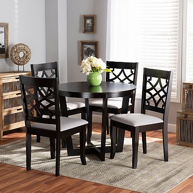 Baxton Studio Tricia Dining Table & Chair 5-piece Set
