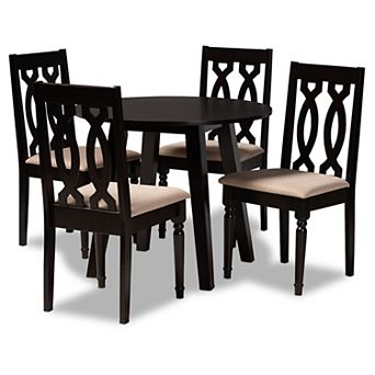 Baxton Studio Heidi Dining Table & Chair 5 pc Set