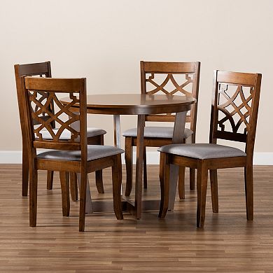 Baxton Studio Tricia Dining Table & Chair 5-piece Set
