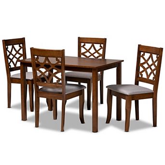 Baxton Studio Celina Dining Table & Chair 5 pc Set