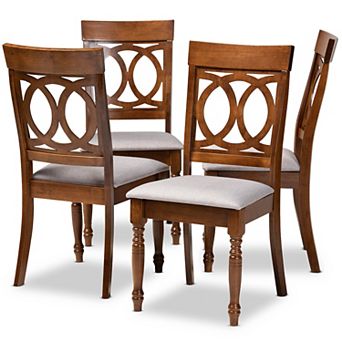 Baxton Studio Lucie Dining Chair 4 pc Set