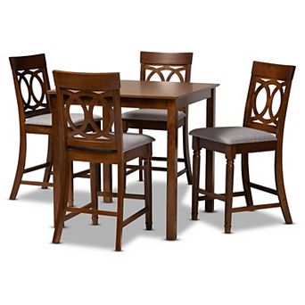 Baxton Studio Verina Pub Table & Chair 5 pc Set