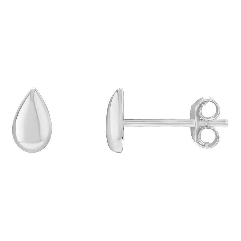 Parkside Accessories Teardrop Stud Earrings Grey main image 1