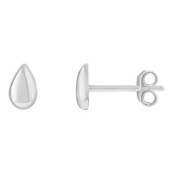 PRIMROSE Sterling Silver Teardrop Stud Earrings