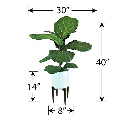 Designs by Lauren 40-in. Artificial Fig Branch Floor Decor