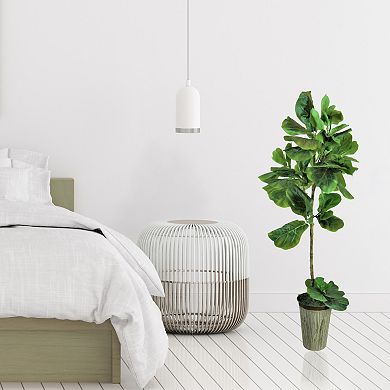 Designs by Lauren 5-ft. Artificial Fig Tree Floor Decor