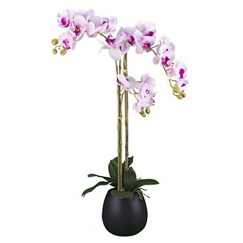 Designs by Lauren 32 in Pink Artificial Orchid Floor Decor