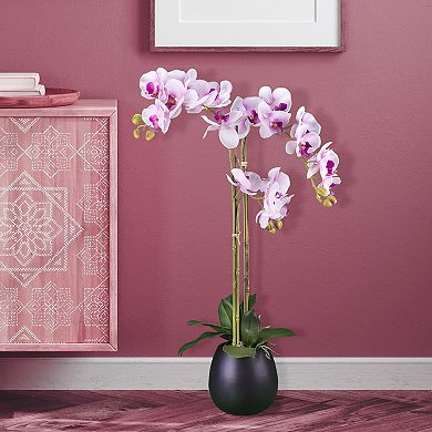 Designs by Lauren 32-in. Pink Artificial Orchid Floor Decor