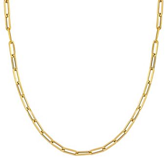 Stella Grace Men's 14k Gold Oval Link Chain Necklace