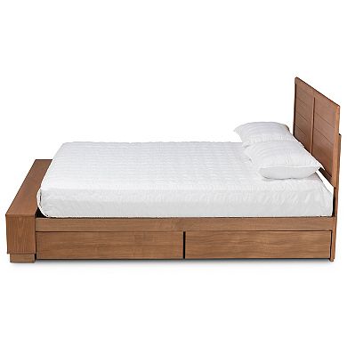 Baxton Studio Alba Platform Storage Bed