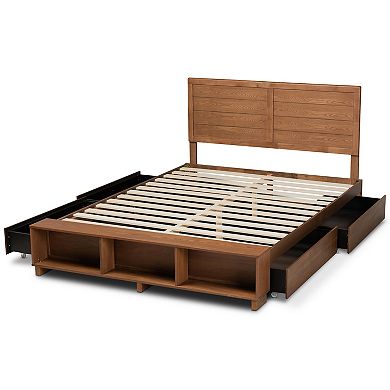 Baxton Studio Alba Platform Storage Bed