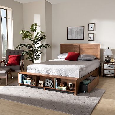 Baxton Studio Alba Platform Storage Bed