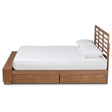 Baxton Studio Milana Platform Storage Bed