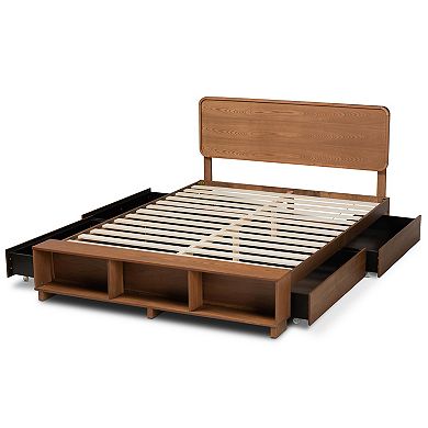 Baxton Studio Vita Platform Storage Bed