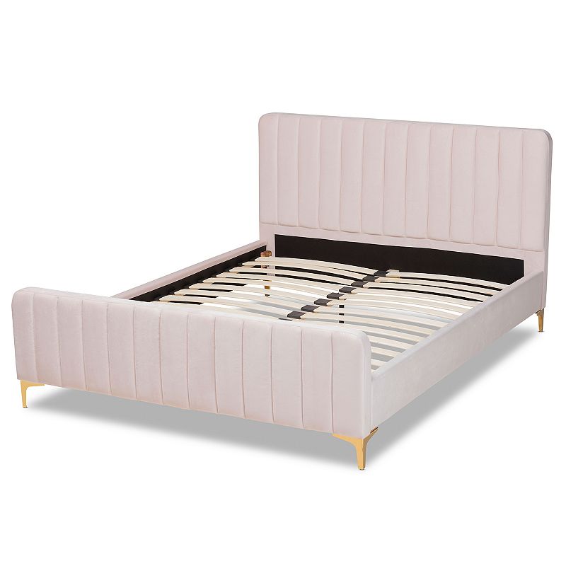 18396839 Baxton Studio Nami Platform Bed, Pink, Full sku 18396839