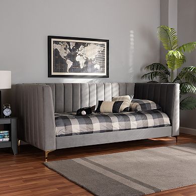 Baxton Studio Oksana Velvet Daybed