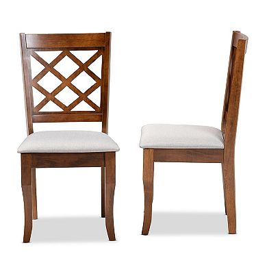 Baxton Studio Verner Dining Chair 2-piece Set