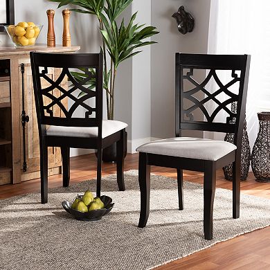 Baxton Studio Mael Dining Chair 2-piece Set