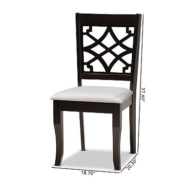 Baxton Studio Mael Dining Chair 2-piece Set