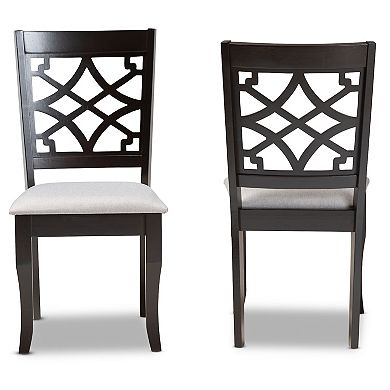 Baxton Studio Mael Dining Chair 2-piece Set