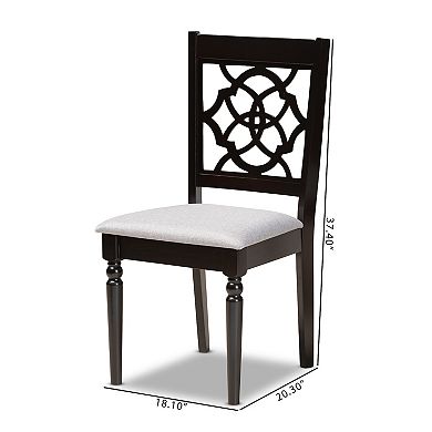 Baxton Studio Renaud Dining Chair 2-piece Set