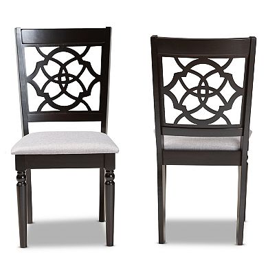 Baxton Studio Renaud Dining Chair 2-piece Set