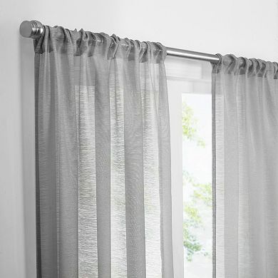 Vue Textured Voile Sheer Window Panel