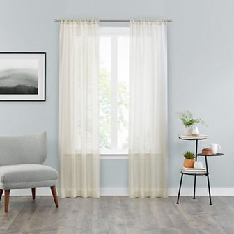 Vue Textured Voile Sheer Window Panel