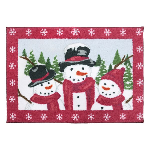 St. Nicholas Square® Yuletide Snowman Rug