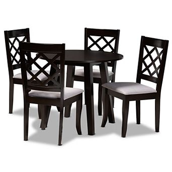 Baxton Studio Daisy Dining Table & Chair 5 pc Set