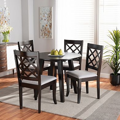 Baxton Studio Daisy Dining Table & Chair 5-piece Set