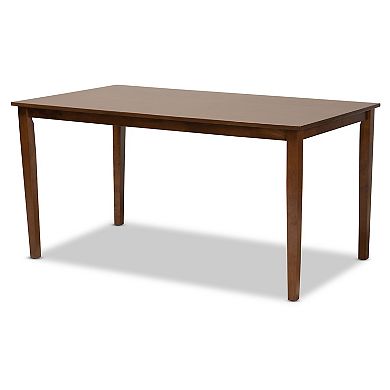 Baxton Studio Reneau Dining Table & Chair 6-piece Set