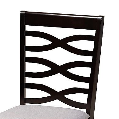 Baxton Studio Lanier Dining Table & Chair 7-piece Set