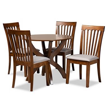 Baxton Studio Bailey Dining Table & Chair 5 pc Set