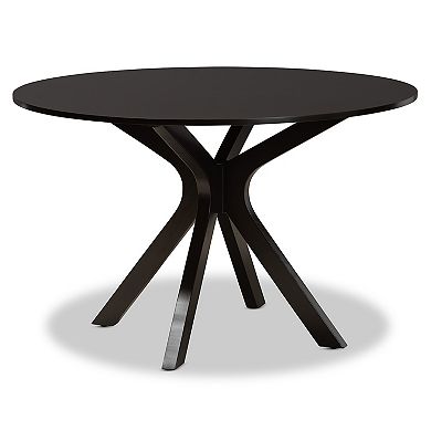 Baxton Studio Elena Dining Table & Chair 7-piece Set