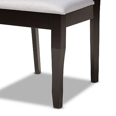 Baxton Studio Elena Dining Table & Chair 7-piece Set