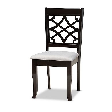 Baxton Studio Elena Dining Table & Chair 7-piece Set