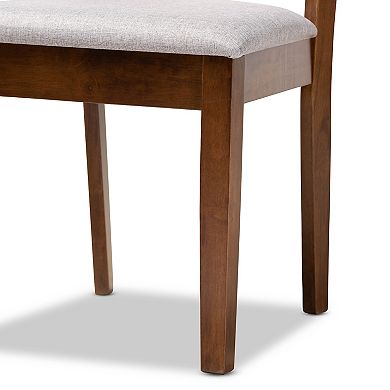 Baxton Studio Norah Dining Table & Chair 5-piece Set