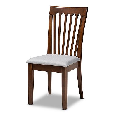 Baxton Studio Minette Dining Table & Chair 6-piece Set