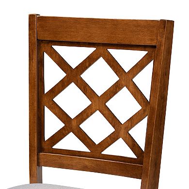 Baxton Studio Verner Dining Table & Chair 7-piece Set