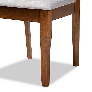 Baxton Studio Verner Dining Table & Chair 7-piece Set