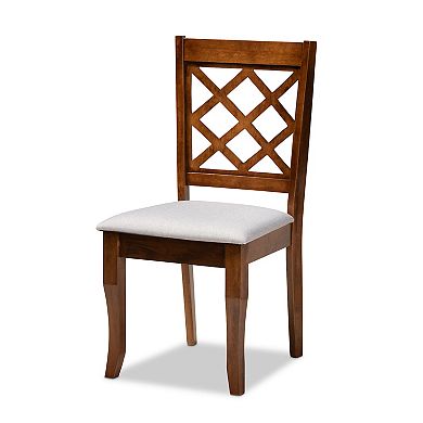 Baxton Studio Verner Dining Table & Chair 7-piece Set