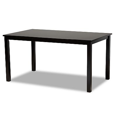 Baxton Studio Renaud Dining Table & Chair 7-piece Set