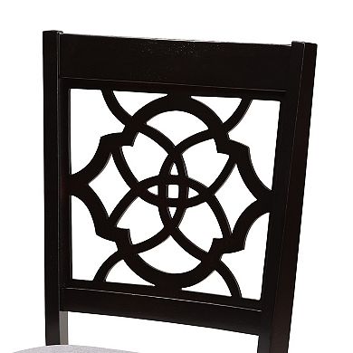 Baxton Studio Renaud Dining Table & Chair 7-piece Set