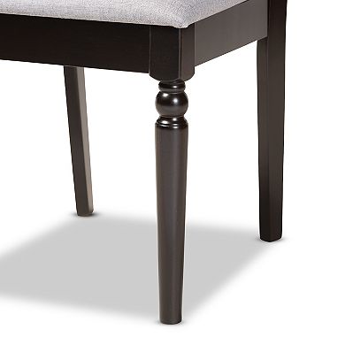 Baxton Studio Renaud Dining Table & Chair 7-piece Set